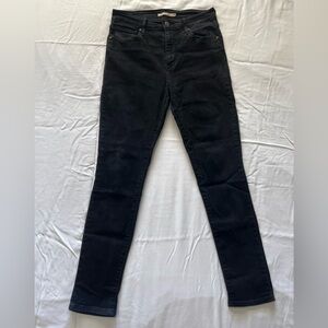 Levi's 721 Black High Rise Skinny Jeans (Size 29)